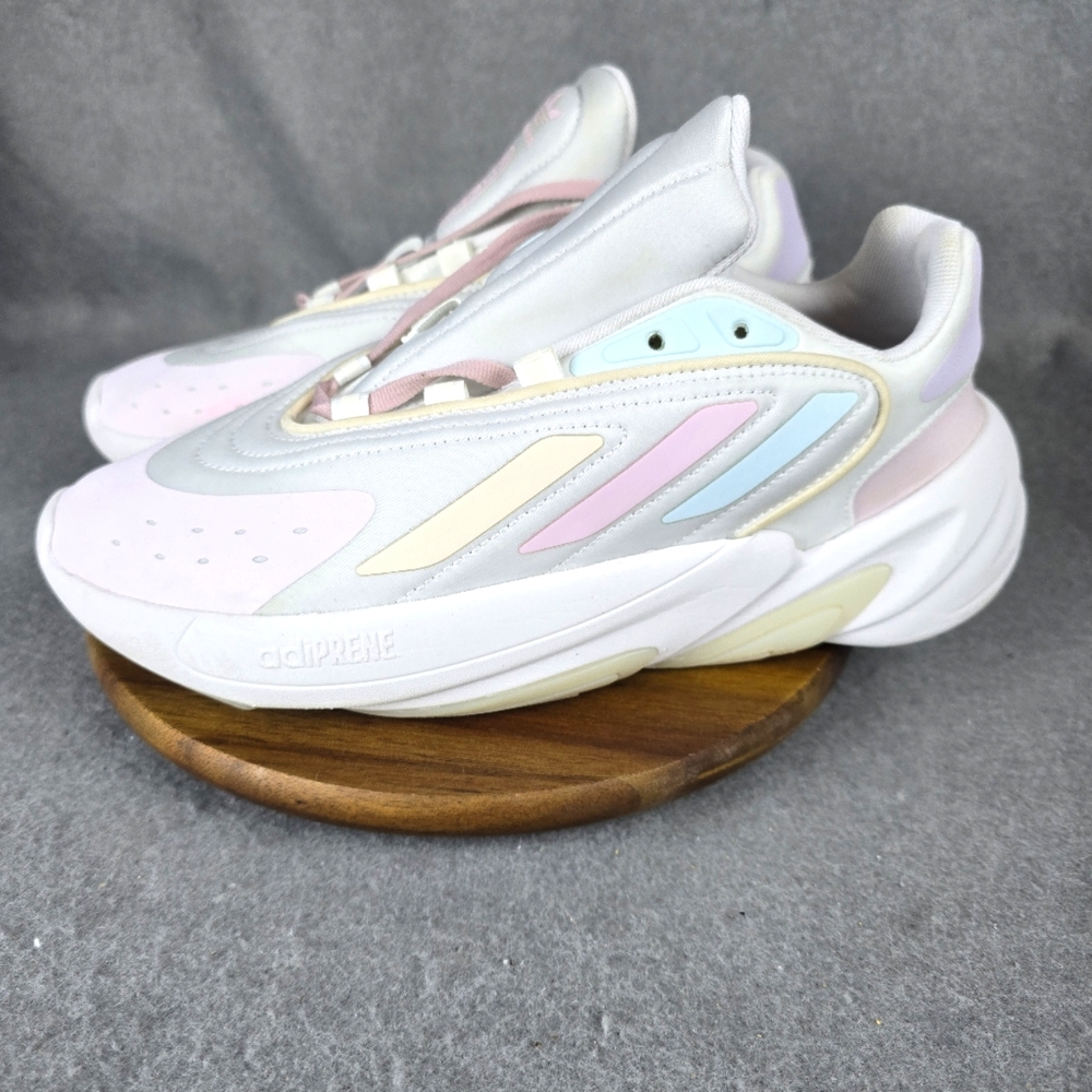Adidas Ozelia Mens Size 7 White Pink Athletic Running Shoes Sneakers GV8951